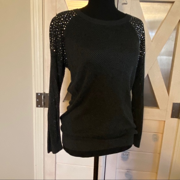 Express Rhinestone Knit Sweater - Picture 4 of 6